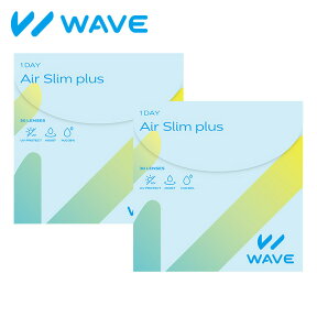 WAVEワンデー エアスリム plus 30枚入り ×2箱セット WAVE コンタクト コンタクトレンズ クリア 1day ワンデー 1日使い捨て ソフト 送料無料 ウェイブ 超薄型 低含水 非イオン性