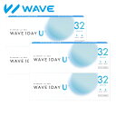 WAVEワンデー ユー プラス 32枚入り ×4箱セット WAVE ウェイブ コンタクト コンタクトレンズ クリア 1day ワンデー 1日使い捨て ソフト 送料無料