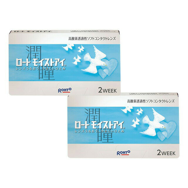ロート モイストアイ ×2箱セット コンタクトレンズ 2week コンタクト 2ウィーク 2週間使い捨て 送料無料
