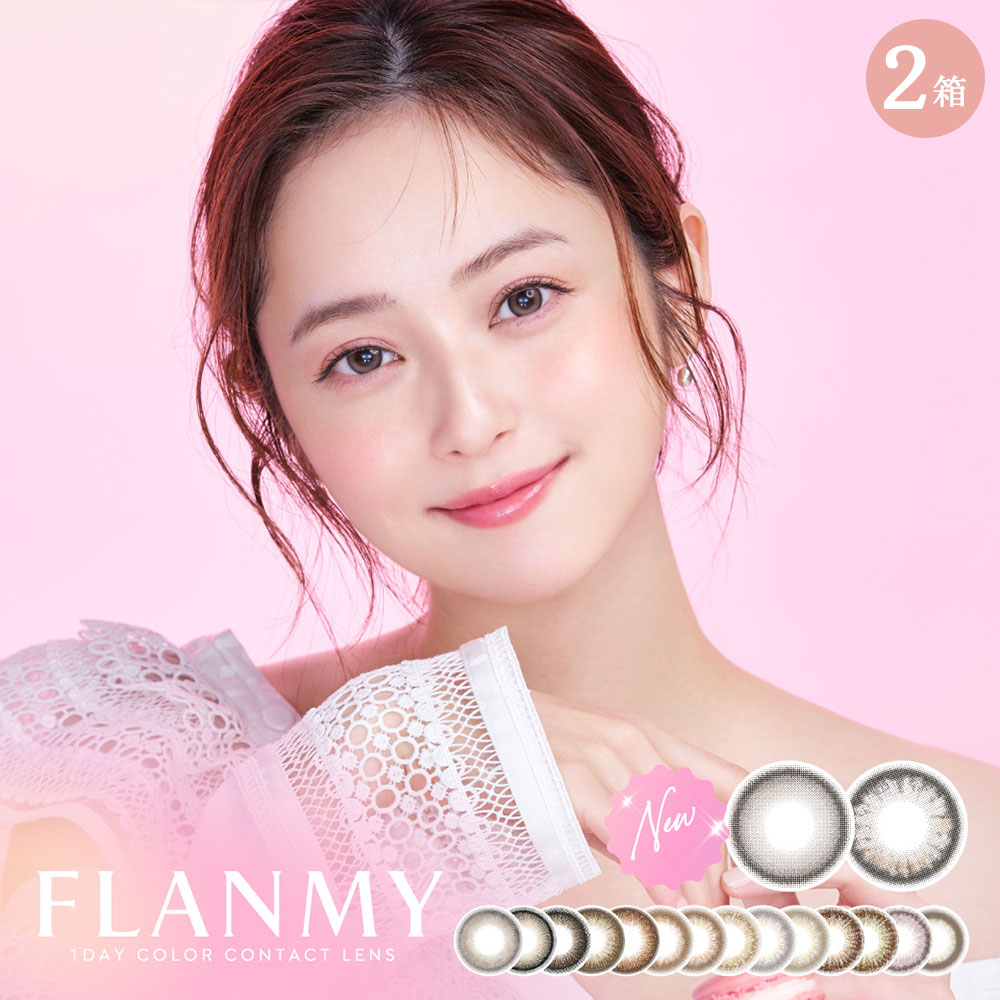 【2箱セット】FLANMY 1day フランミー ワンデー 10枚入 | 佐々木希 カラコン お試し カラコン ワンデー 度あり 度入り 度なし カラーコ..