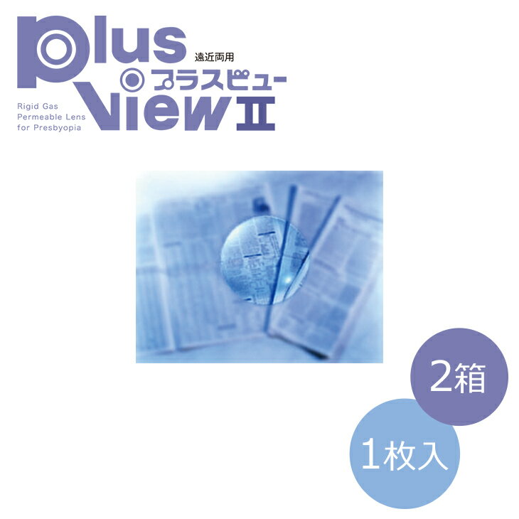 【2枚セット】 ニチコン プラスビュー2 遠近両用 1枚 | ハードコンタクト ハードコンタクトレンズ ハー..