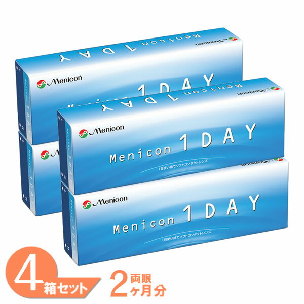 メニコンワンデー 4箱セット(1箱30枚) メニコン コンタクトレンズ 1day 1日使い捨て コンタクト ワンデー クリアレンズ ソフト menicon