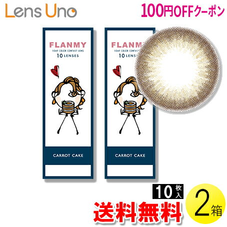 【100円OFFクーポン】【送料無料】【メール便】FLANMY キャロットケーキ 10枚入×2箱 ( コンタクトレンズ コンタクト 1日使い捨て ワンデー 1day カラコン サークル フランミー FLANMY キャロットケーキ 14.5mm 佐々木希 10枚入り 2箱セット )