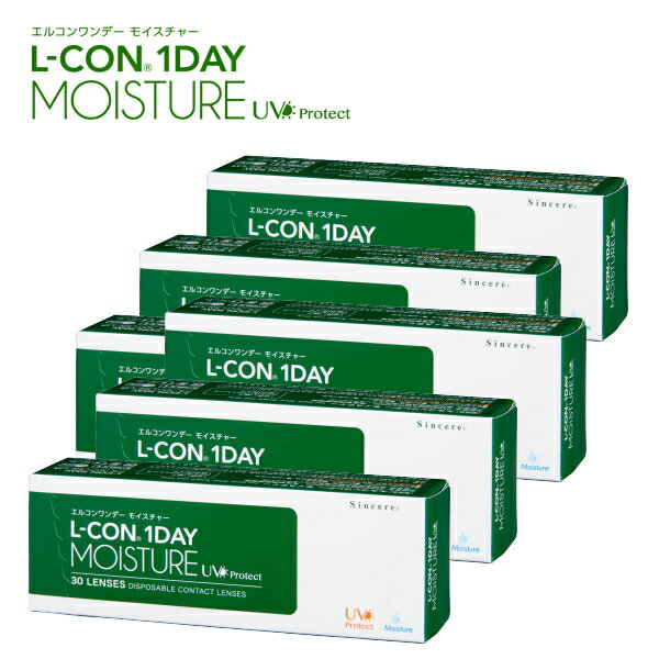 エルコンワンデーモイスチャー 30枚入りx6箱 コンタクトレンズ 1日使い捨て ワンデー 1day L-CON 1DAY MOISTUREのサムネイル