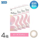 月間優良ショップ受賞【2025年2月度】Belleme ベルミー by Eye coffret(30枚)/ピーチブラウン 4箱セット シード 度あり 1day カラコン ワンデー 【3980円以上で送料無料】