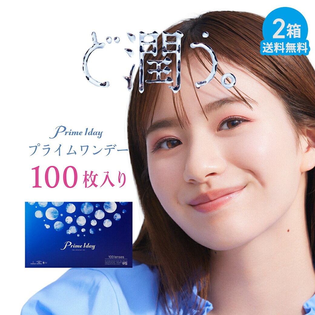 プライムワンデー 100枚入り ×2箱セット アイレ コンタクトレンズ ワンデー コンタクト 1day 1日使い捨て