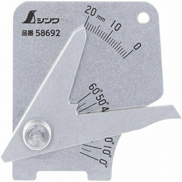 シンワ測定 シンワ溶接ゲージ 軽量・薄型 58692