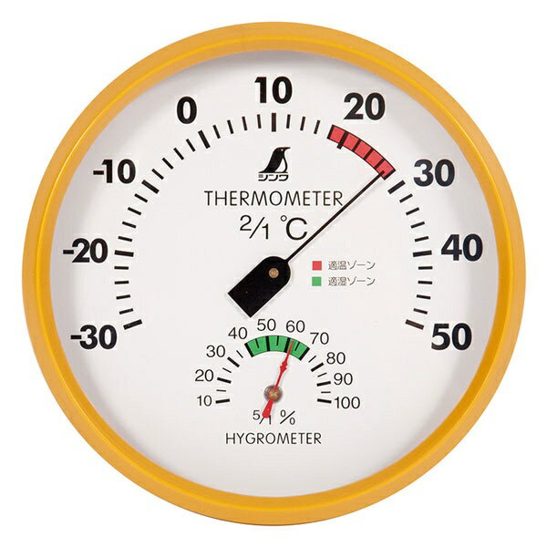 シンワ測定 温湿度計F丸型15 72591