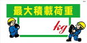 WB53 最大積載荷重 kg 建設現場マンガ標識