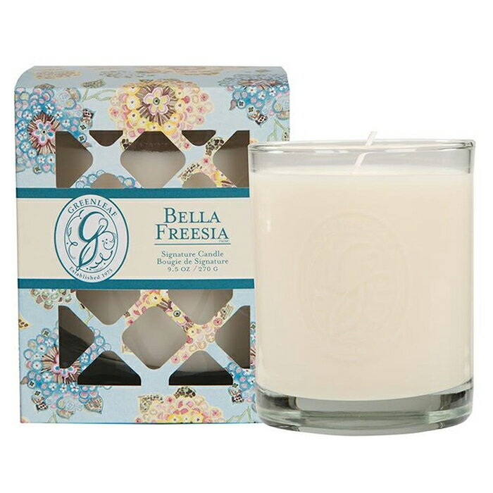 グリーンリーフ シグネチャー キャンドル ボックス 270g 【 ベラフリージア 】