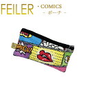 メール便 送料無料 フェイラー フラット ポーチ M10 コミックス Comics FEILER Chenille Flat Pouch