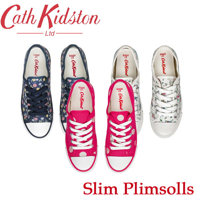 キャスキッドソン コットン スリム スニーカー Cath Kidston