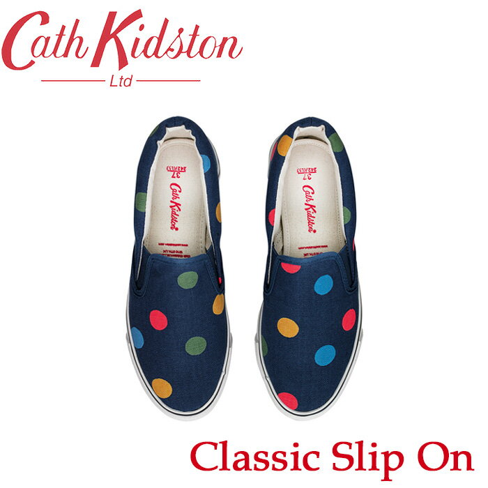 訳あり★キャスキッドソン クラッシック スリッポン トレーナー フラットシューズ Cath Kidston