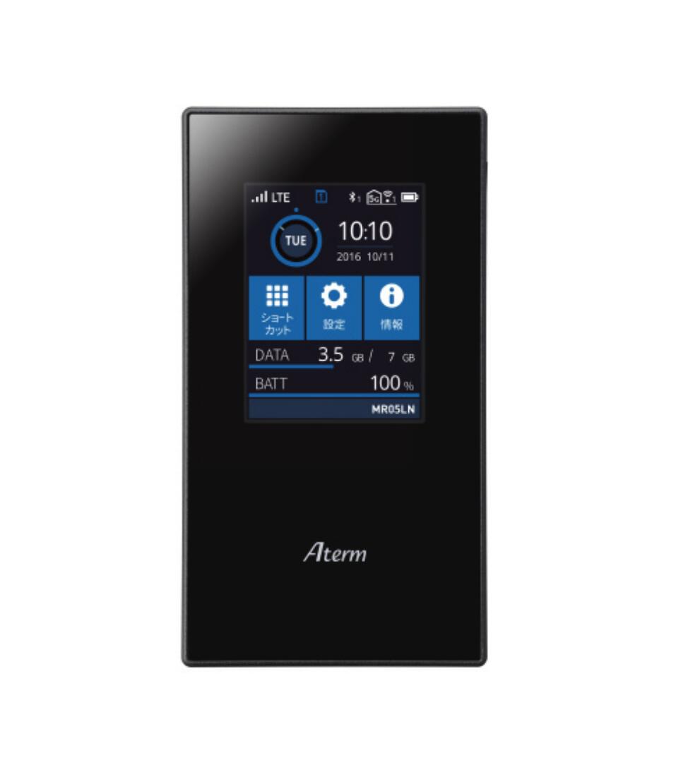 新品 翌日発送 NEC LTEモバイルルータ Aterm ブラック PA-MR05LN-5B