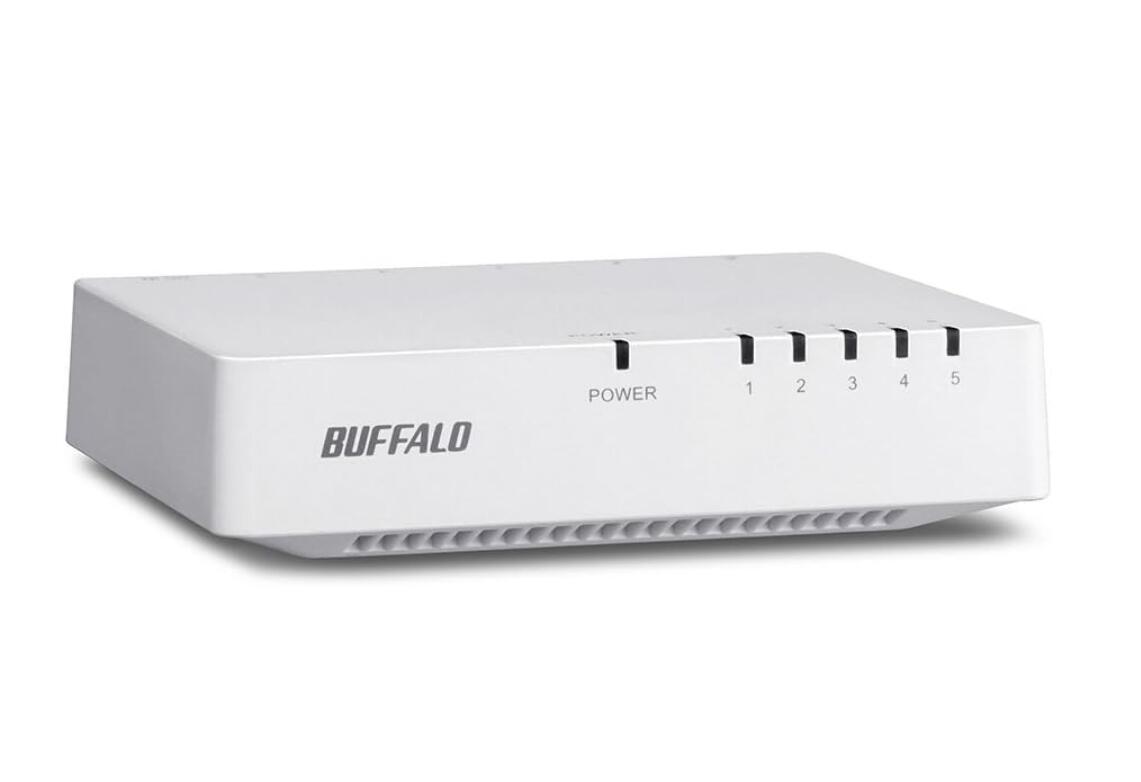 乐天商城 - 新品 バッファロー BUFFALO スイッチングハブ LSW4-TX-5EP/WHD｜5ポート 10/100Mbps対応 プラスチック筐体 ホワイト AC電源モデル