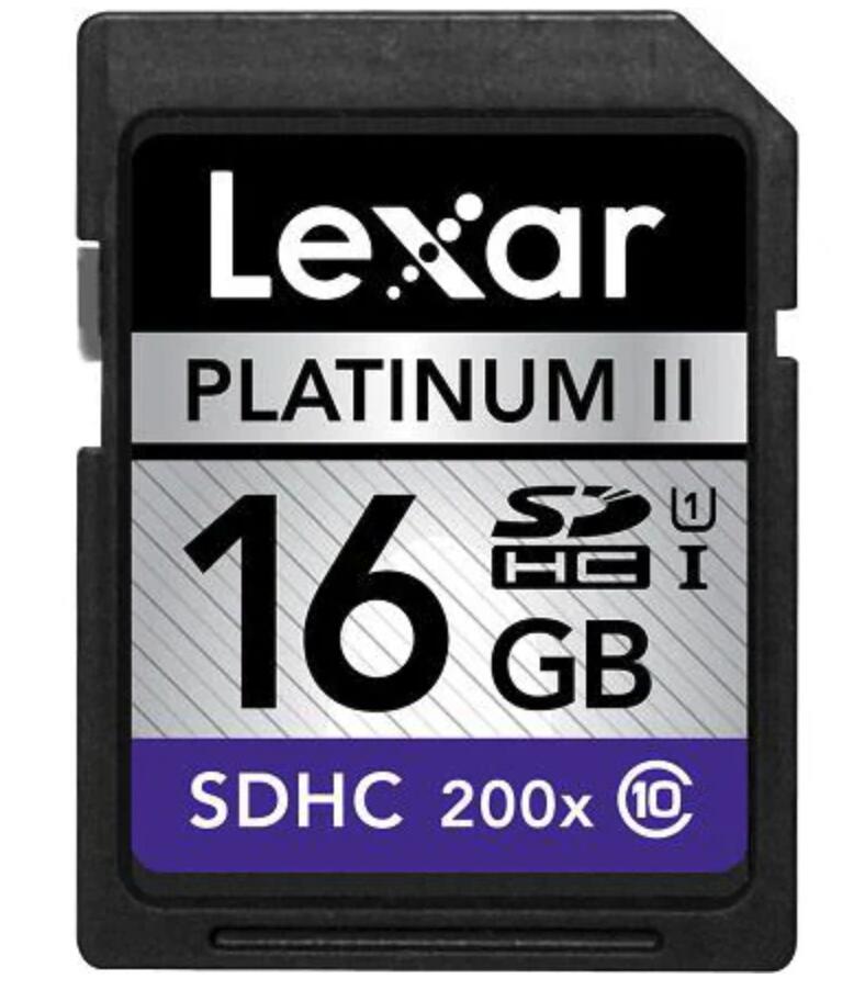 送料無料 Lexar PlatinumII SDHCカード 16GB Class10 UHC-1｜LSD16GBBJP200｜デジカメ・動画撮影に最適