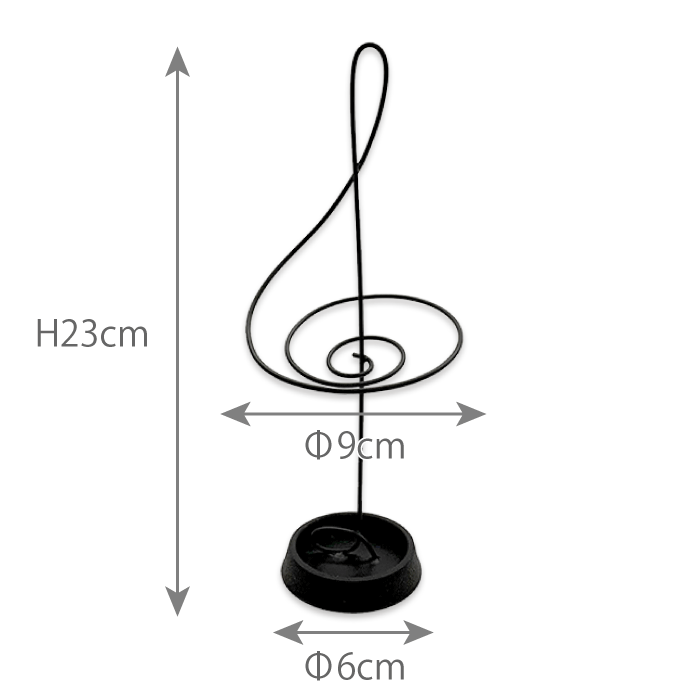 ト音記号　スタンド　ブラック　ペン立て　おしゃれ　ステンレス　粉体塗装　デザイン雑貨　卓上収納　筆記具　文房具　音楽雑貨　音楽グッズ　ピアノ発表会　記念品　プレゼント　ギフト