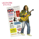 伝説のミュージシャンのカード&ステッカー! ジョン・レノン John Lennon ダイカット グリーティング メッセージ カード ステッカー シール 封筒付 ...