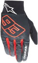 Alpinestars iApCX^[Yj iI[hj ARAGON GLOVE@1205 BLACK TAR GRAY BRIGHT RED@L