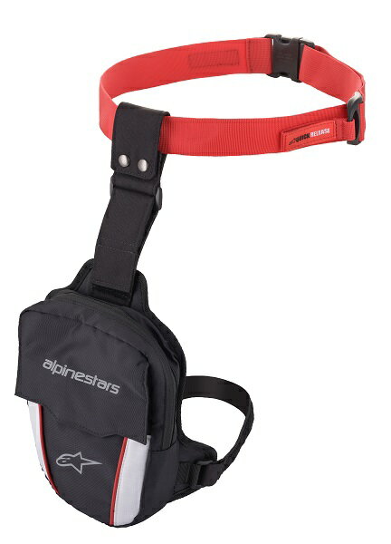 楽天バイク用品のレオタニモトAlpinestars （アルパインスターズ） （オンロード） ACCESS THIGH BAG　132 BLACK RED WHITE　O/S