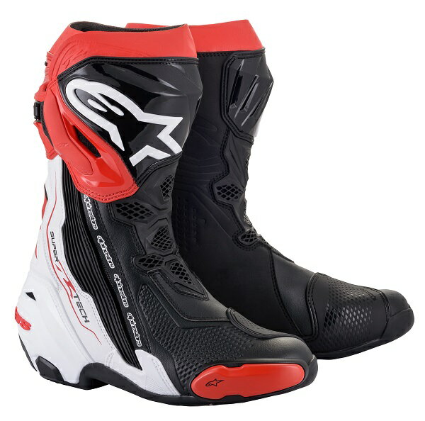 Alpinestars （アルパインスターズ） （オンロード） SUPERTECH-R v2 BOOT　123 BLACK WHITE RED　45 1