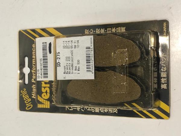 Vesrah （ベスラ） ブレーキパッド SD-275 リア用 （返品 交換 キャンセル不可商品） （パッケージ壊れあり 製品問題なし）