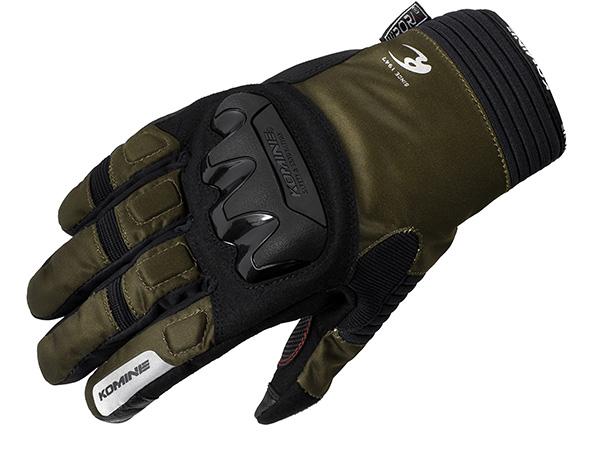 お買物マラソン!7月26日AM1時59分まで!エントリーと買い回りでポイント最大10倍!!　KOMINE （コミネ） GK-834 プロテクトウインターグローブ Olive 3XL