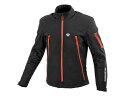 KOMINE (コミネ) Protect Softshell Thermal Jacket TUONO Black Red 4XL
