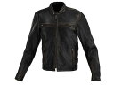 KOMINE (コミネ) LJ-5343 シングルライダースレザージャケット Vintage Black L