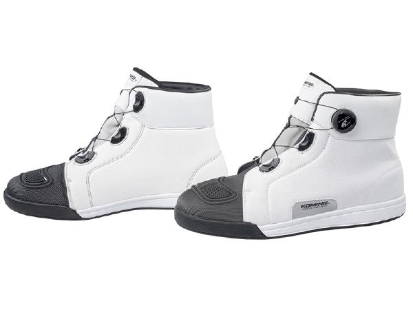 超ポイントバック祭!エントリーと期間合計購入金額に応じてポイント最大5倍!!　KOMINE （コミネ） BK-301 ダイヤルフィットWPライディングスニーカー White 25cm