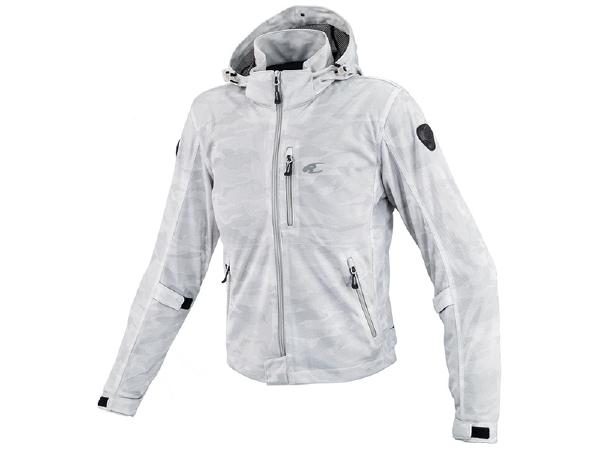 11月27日AM1時59分まで!ブラックフライデー!エントリーと買い回りでポイント最大10倍!!　KOMINE （コミネ） JK-176 エニグマライト メッシュパーカ Silver Camo L(2)