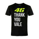 VR46 Thank you Vale VRMTS427904 Tシャツ ブラック （限定） （返品 交換 キャンセル不可商品） （当社在庫あり）