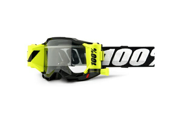 100% （100パーセント） ACCURI 2 FORECAST Goggle Black - Clear Lens