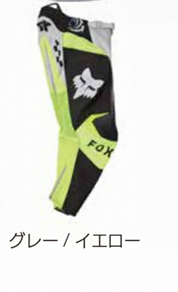 2026 Fox （フォックス） 180パンツ ユース コレクト GRY/YEL D9175 28