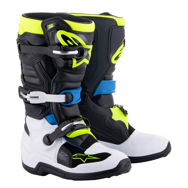 Alpinestars （アルパインスターズ） （オフロード） TECH7S Jr BLK/E-BLU/YEL-F 5(24.0cm) 2015017-1795-05