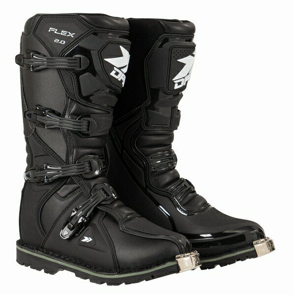 お買物マラソン!3月26日AM1時59分まで!エントリーと買い回りでポイント最大10倍!! DFG フレックスブーツ2.0 オフロード （エンデューロソール ED AT ブロックソール） ブラック A9949 26.5cm