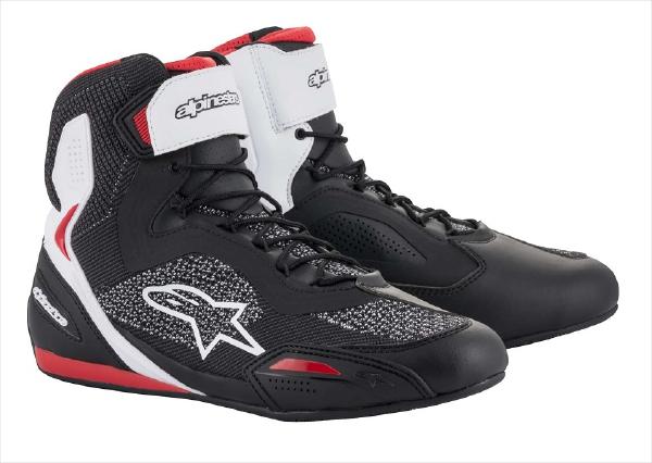 Alpinestars （アルパインスターズ） （オンロード） FASTER 3 RIDEKNIT SHOE 123 BLACK WHITE RED 9.5