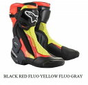 Alpinestars （アルパインスターズ） （オンロード） SMX PLUS V2 BOOT　1351 BLACK RED FLUO YELLOW FLUO GRAY　43