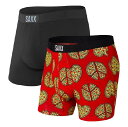 SAXX iTbNXj VIBE ioCuj BOXER BRIEF 2PACKS SXPP2V PLB STCY