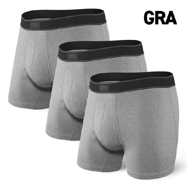 SAXX ʥå DAYTRIPPER ʥǥȥåѡ BOXER BRIEF FLY 3PACKS SXPP3B GRA XXL...