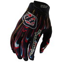 お買物マラソン!5月16日AM1時59分まで!エントリーと買い回りでポイント最大10倍!! Troy Lee Design (トロイリー デザイン) TDT086 エアー グローブ TORCHED BLACK/RED S(2)