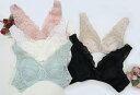 日本製 le miaou (ルミャウ)ラウンド型ストレッチレース ノンワイヤーブラ・ソフトブラソフトブラジャー ブラ Mサイズ #0779 レディース 下着 インナー ソフトブラ ノンワイヤー(4)