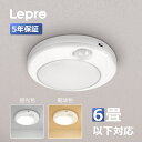 Lepro LEDシーリングライト 昼光色 電球色 薄型 人感センサー 10W 小型 シーリング ライト 輝度850lm 高演色性 40000H寿命 省エネ 天井 室内照明 4畳 6畳 キッチン照明 廊下 脱衣所 和室 洋室 トイレ 玄関 天井照明 led照明器具