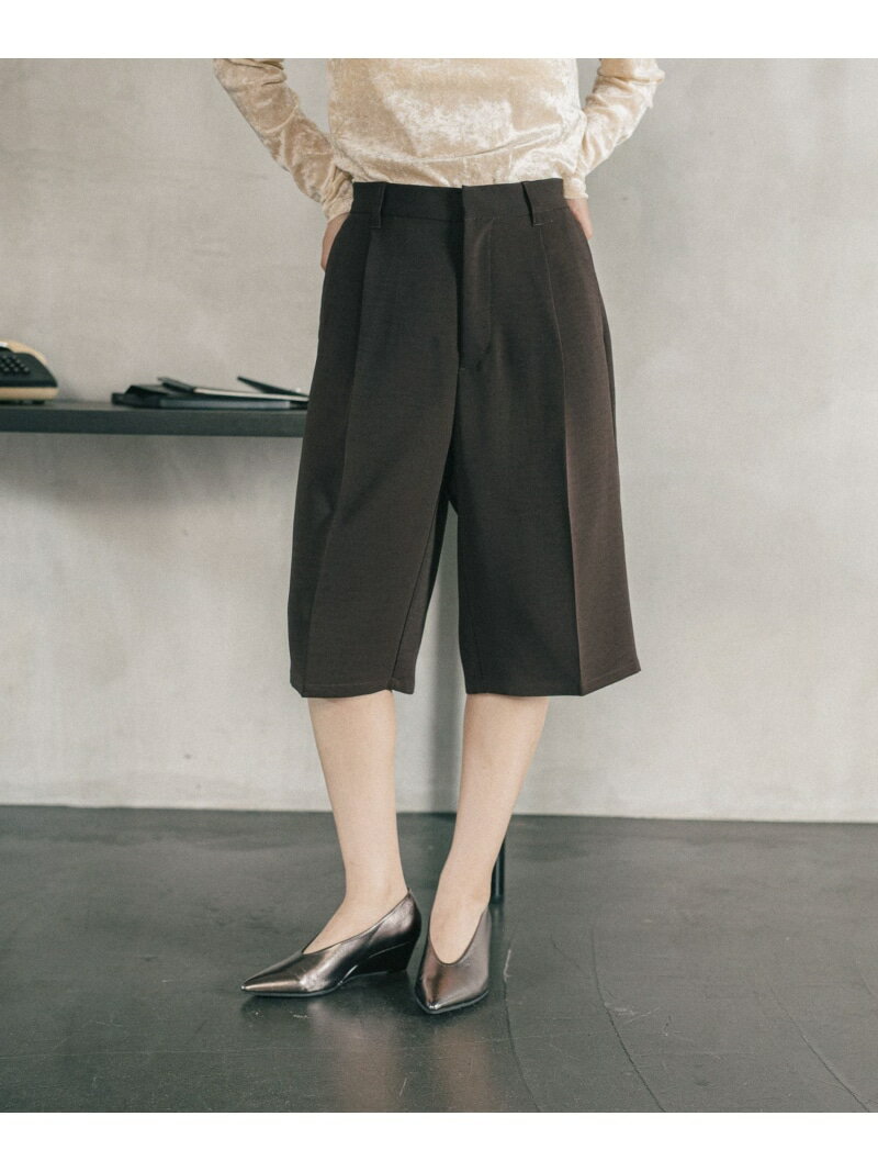 乐天商城 - 【SALE／50%OFF】《オフィスライン》タックショートパンツ LEPSIM レプシィム パンツ その他のパンツ ブラウン グレー ブラック【RBA_E】[Rakuten Fashion]