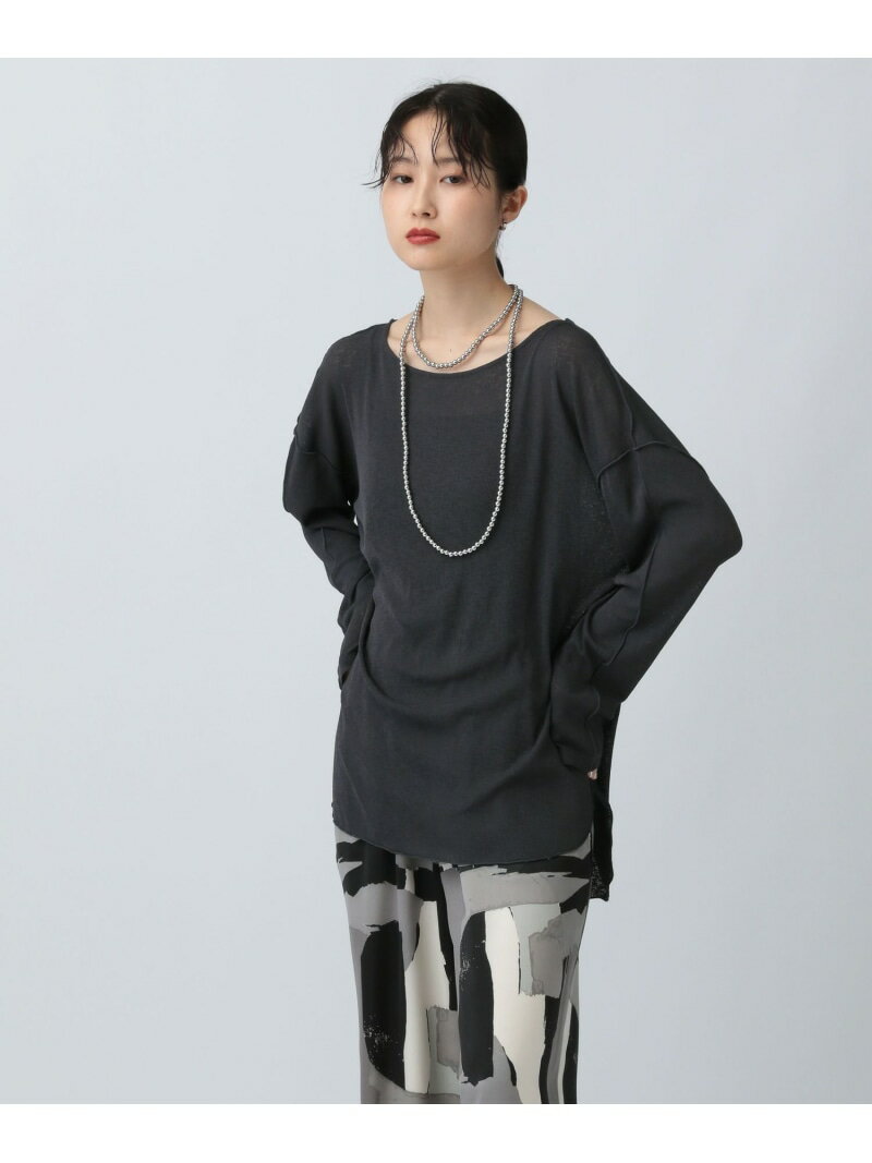 Rakuten - アウトリンキングシアープルオーバー LEPSIM レプシィム トップス カットソー・Tシャツ ホワイト グレー ブラウン【送料無料】[Rakuten Fashion]