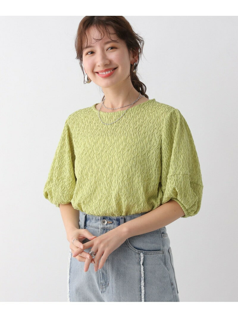 ランタンプルオーバー LEPSIM レプシィム トップス カットソー Tシャツ イエロー ホワイト ブラック Rakuten Fashion