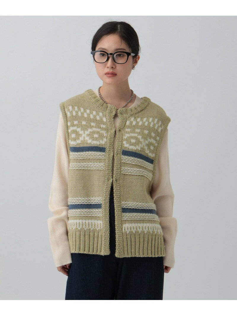 Rakuten - 【SALE／50%OFF】5ゲージノルディック柄ベスト LEPSIM レプシィム トップス ニット ブラック【RBA_E】[Rakuten Fashion]