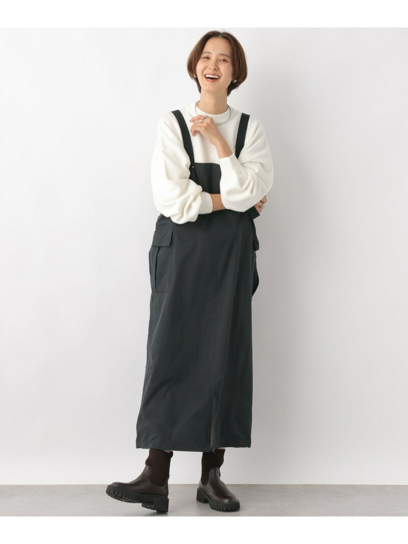 【SALE／50%OFF】(W)2WAYミリタリーJSK2 LEPSIM レプシィム ワンピース・ドレス ジャンパースカート ブラック カーキ グレー【RBA_E】[Rakuten Fashion]