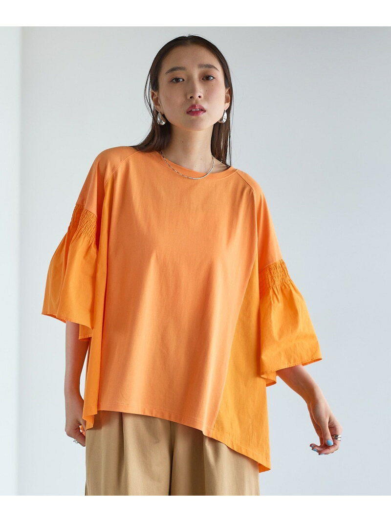 楽天市場】フリル（カラーオレンジ）（Tシャツ・カットソー｜トップス