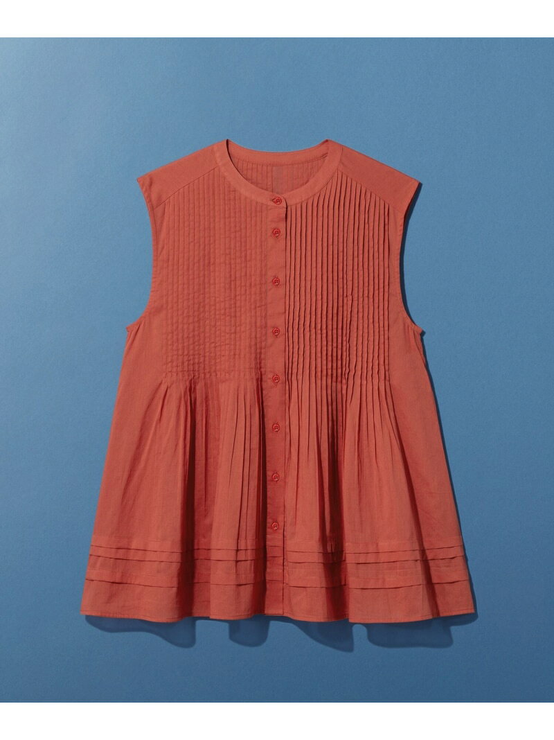 乐天商城 - 【SALE／30%OFF】ピンタックノースリブラウス LEPSIM レプシィム トップス シャツ・ブラウス レッド ブラック ホワイト【RBA_E】[Rakuten Fashion]